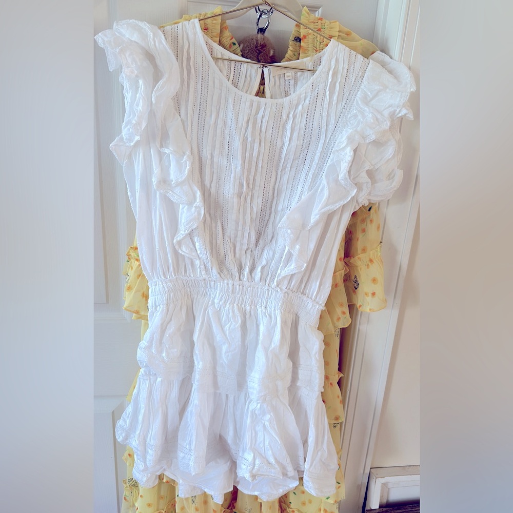 Love Shack Fancy Natasha Heritage Mini Dress